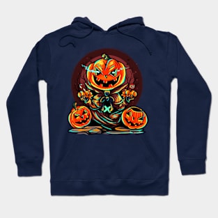 Halloween Season Scary Pumpkin Evil Hoodie